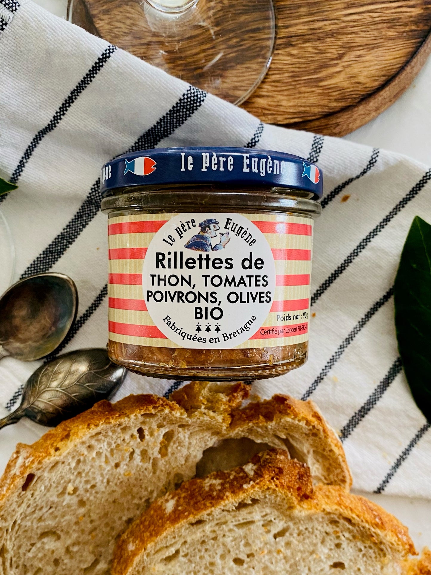 Rillettes de thon, aux tomates, poivrons et olives BIO